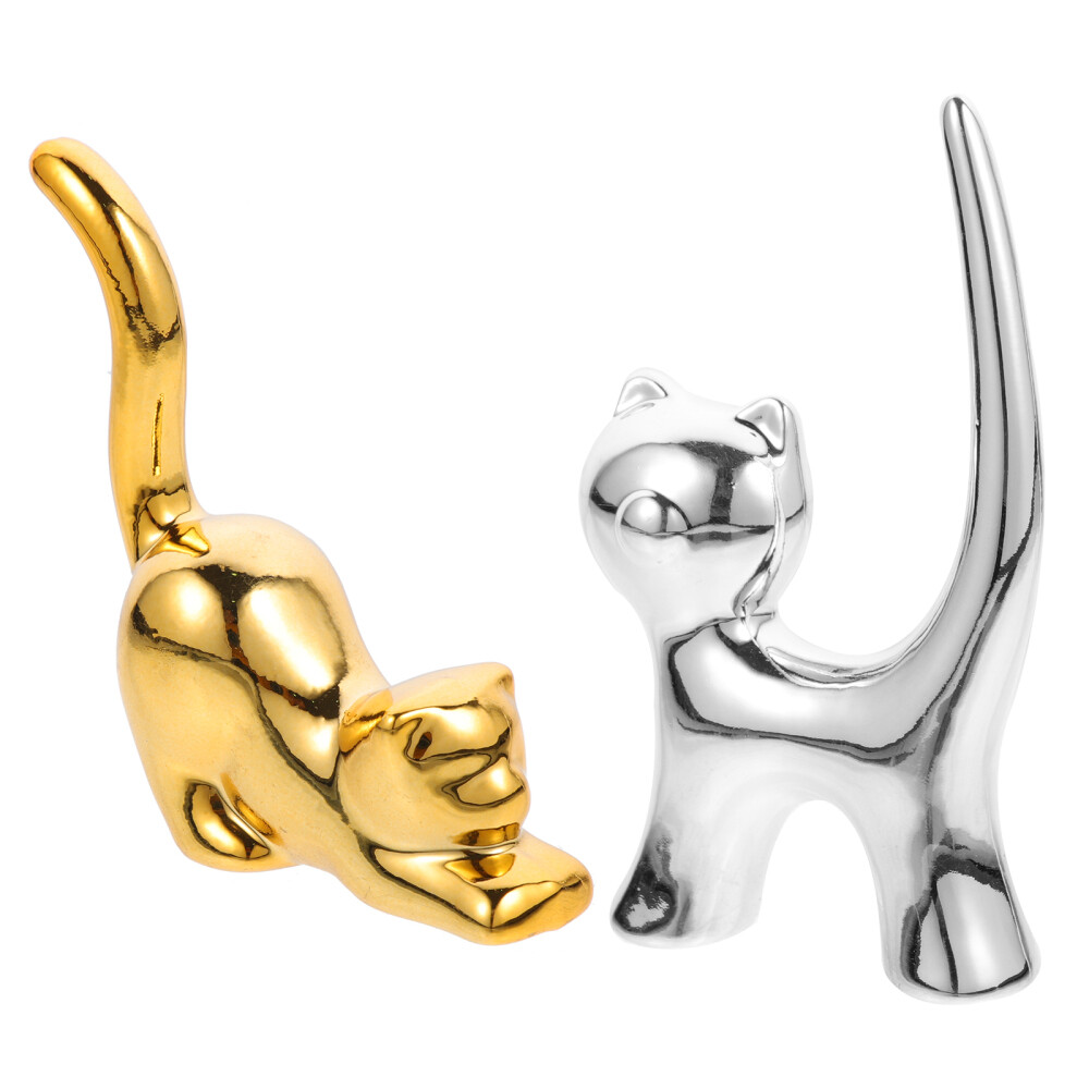 2 Pcs Kids Organizer Holder Shaped Jewelry Display