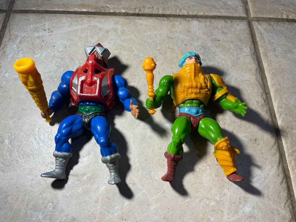 Vintage MOTU Mekaneck Master-at-Arms Action Figure Complete Set