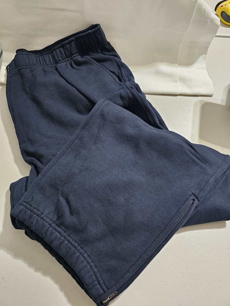 NIP Mens LL BEAN Navy  SweatPants size XXL TALL Zipper 40x34