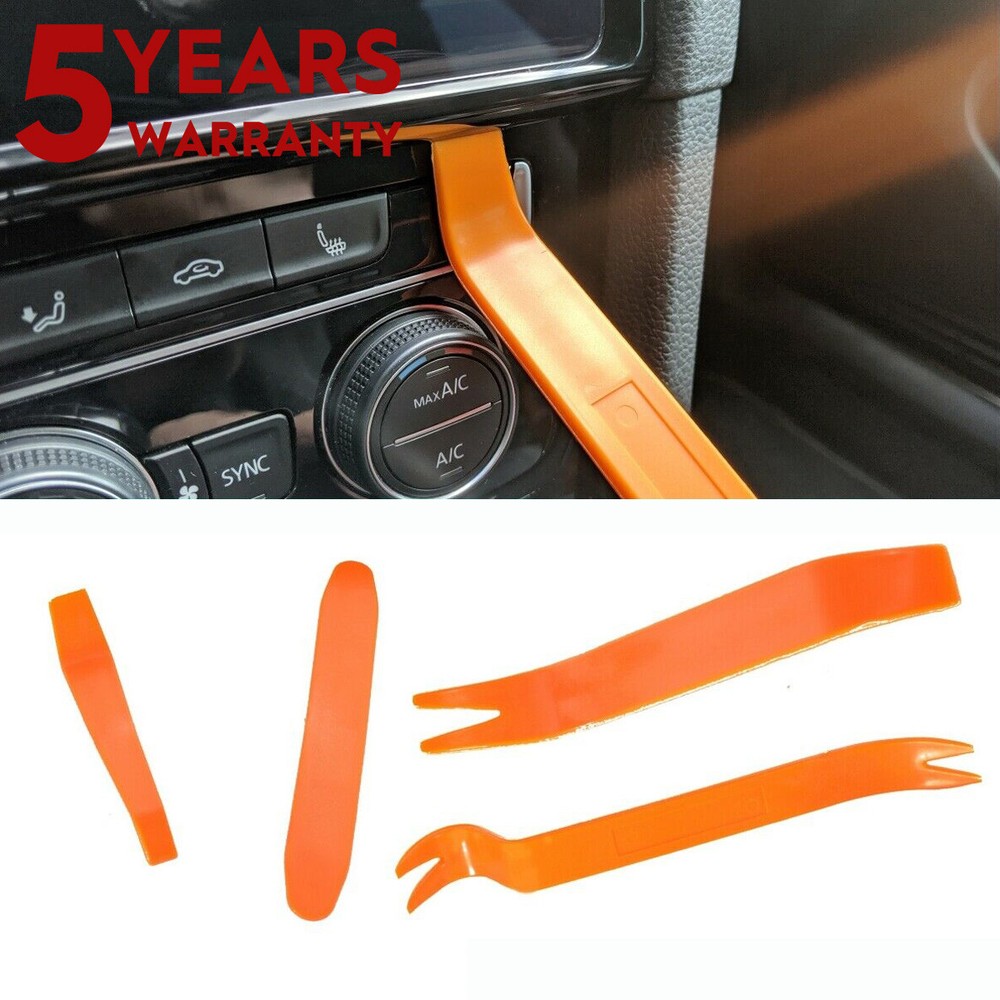4-Piece Car Pry Tool Set for Panel Dash Radio Door Trim Removal