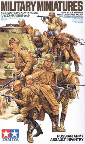 Tamiya 1/35 WWII Russian Assault Infantry Plastic Model Kit 35207