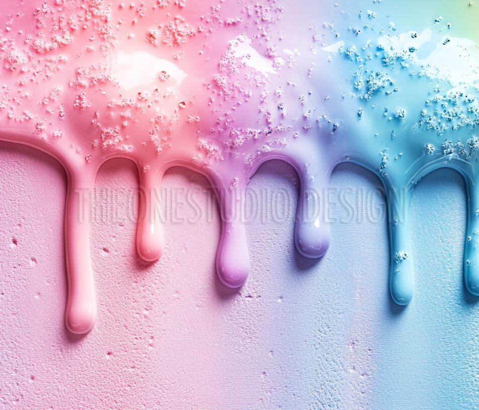 Rainbow Ice Cream Digital Art Desktop Wallpaper Background Image  -image