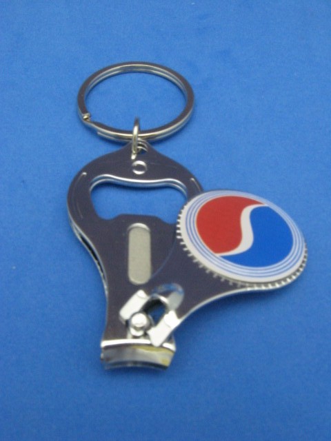 Vintage Studebaker Lazy S Keychain with Nail Clipper & Bottle Opener #208