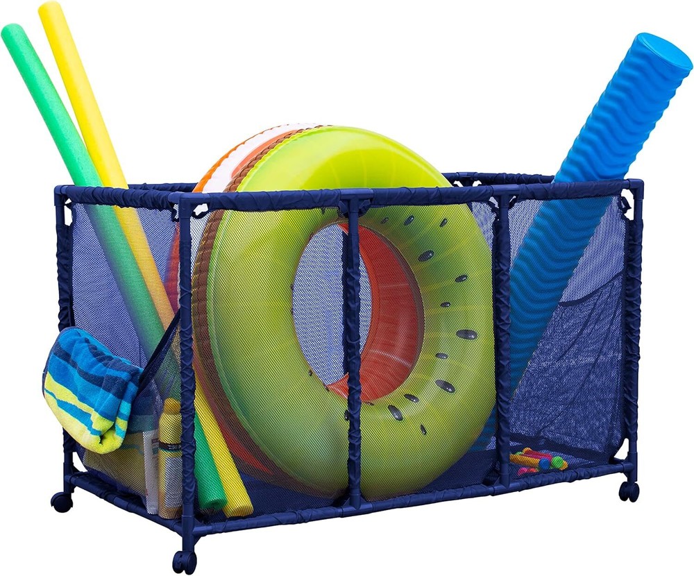 Essentially Yours Pool Gear Holder for Noodles Toys Floats and Balls