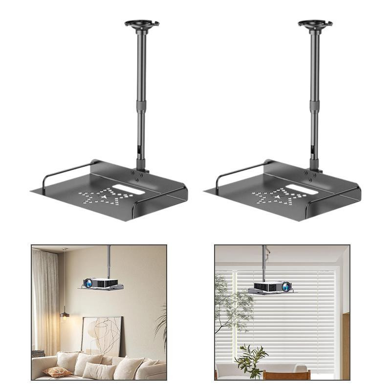 Projector Ceiling Mount with Tray Holder Shelf Home Theater for Wall/Ceiling