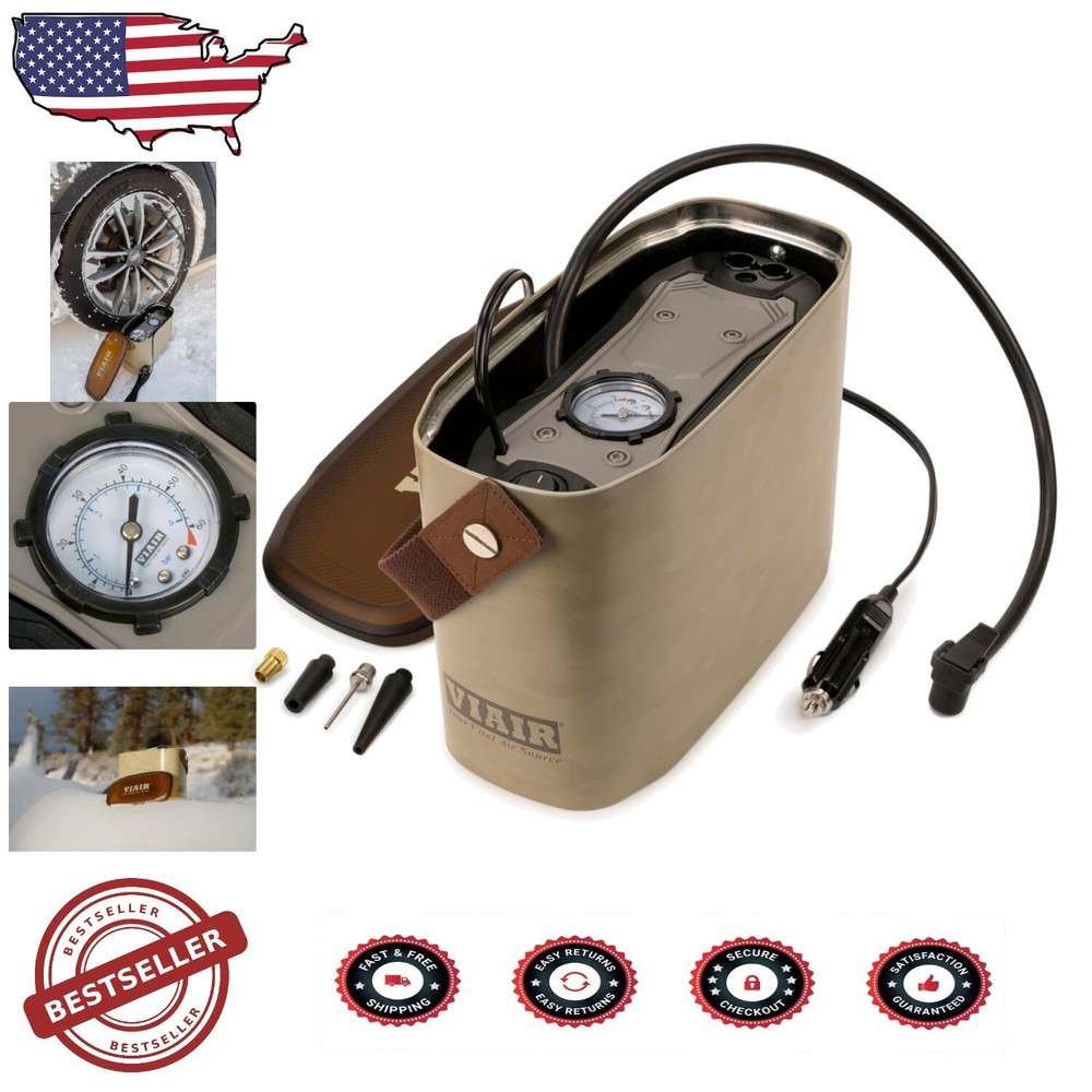 75P Portable Air Pump - 50 PSI Tire Inflator for Quick and Quiet Inflation