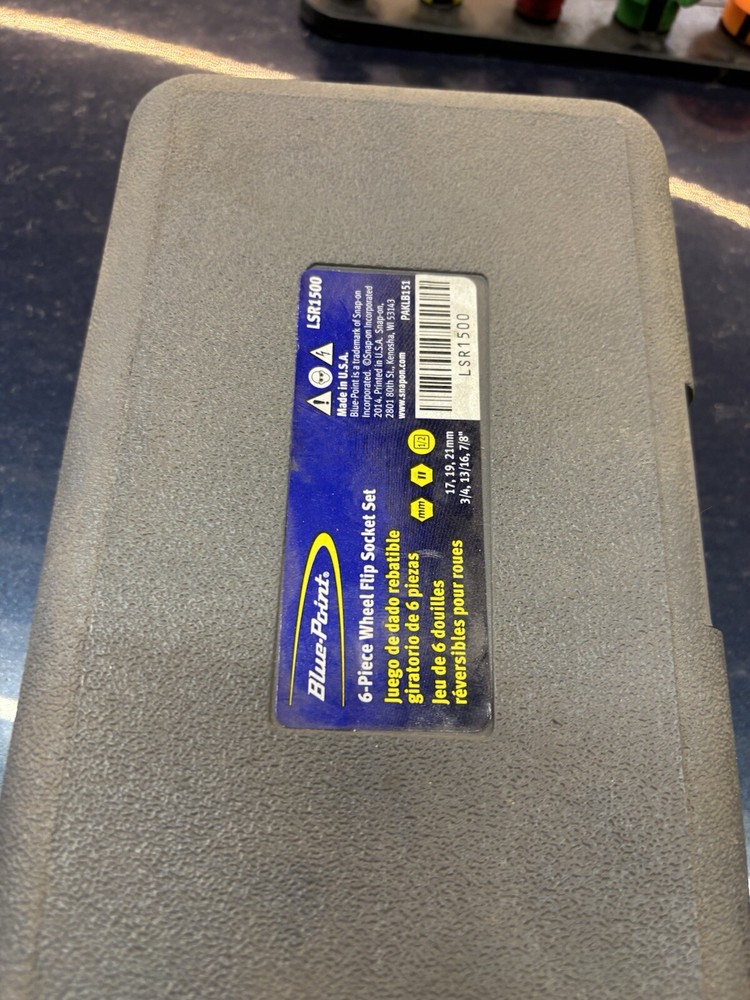 Blue Point 5-Piece Lugnut Flip Socket Set for Easy Tire Changes