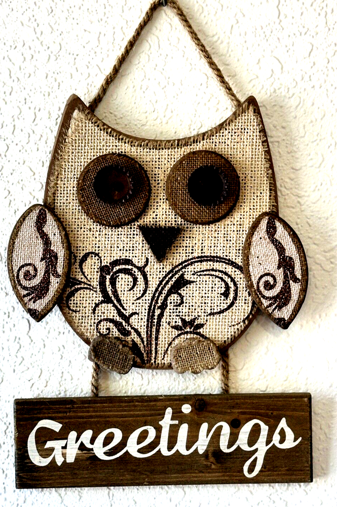 Wooden Whimsical Owl  