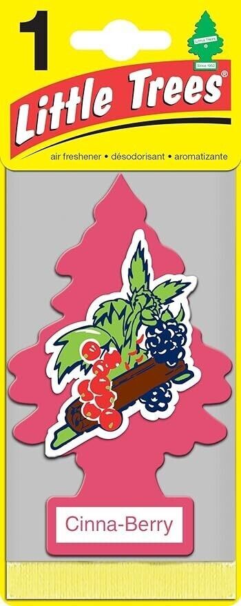 LITTLE TREES CINNA-BERRY scent GENUINE OEM air freshener discontinued NEW  1 PC.