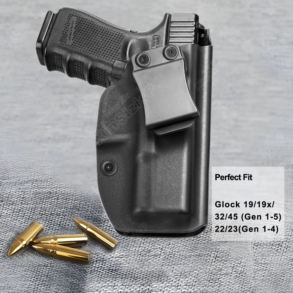 G19 G23 G32 Holster IWB Kydex Fit Glock 19 19x 19C 23 32 44 Gen 1-4 Concealed
