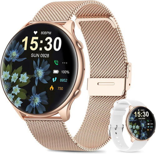 Rose Gold Smart Watch for Women with 1.39
