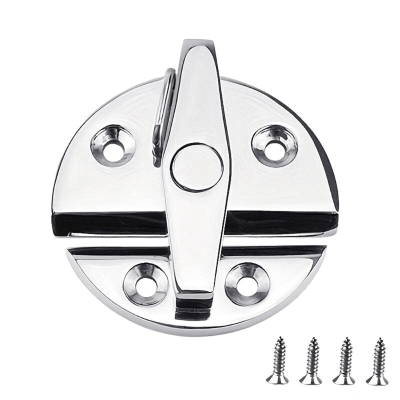Marine Cabinet Door Catch Latches Push Button Lock Hardware for Boats Equipment