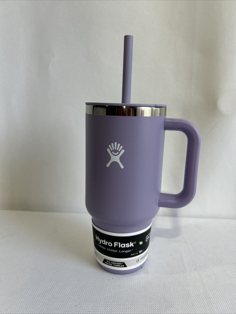 Hydro Flask 32oz Insulated Tumbler with Straw Keeps Drinks Hot or Cold Lilac