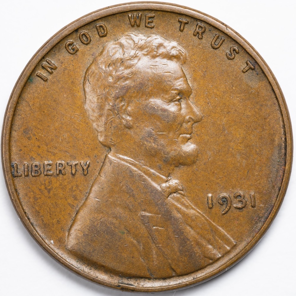 1931-P Lincoln Wheat Penny XF/EF Condition Philadelphia Mint