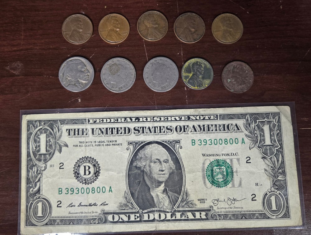 Coin Starter Set of 11 wheat, Steel, Indian, Buffalo, Liberty Head Nickel  (2)