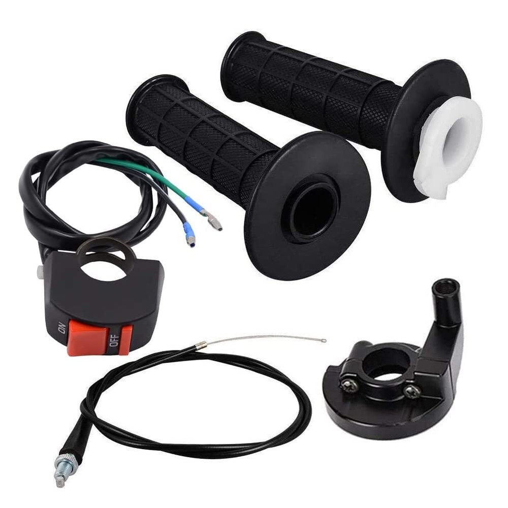 7/8 22Mm Twist Throttle Accelerator Handle Grips and Cable 51 Set with ON/OFF