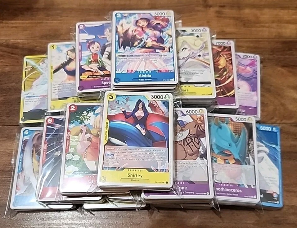 One Piece 1000 Cards Bulk Lot C/UC/L TCG Card Game OP01-OP06 Near Mint ENGLISH