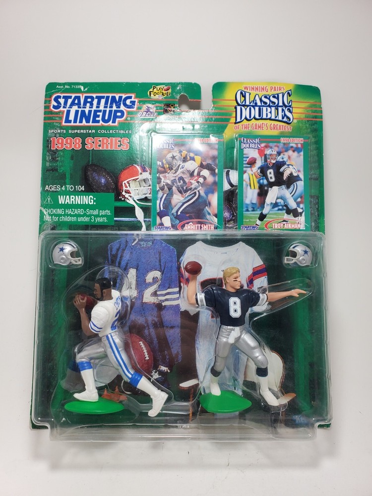 Kenner Starting Lineup Emmitt Smith Troy Aikman 1998 Series Classic Doubles
