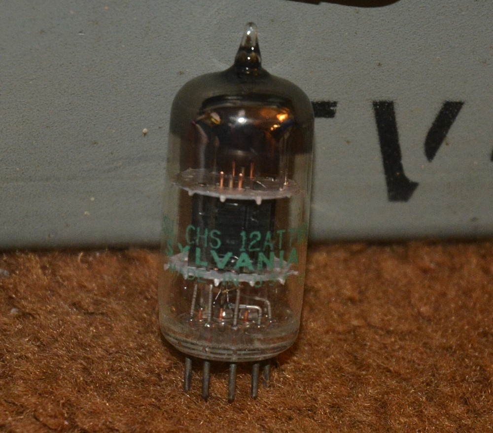 Sylvania 12AT7 Vacuum Tube Tested Good on TV-7D/U Tester