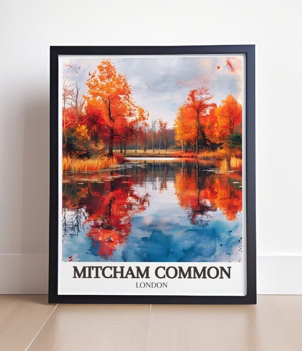 Mitcham Common Pond Nature Poster - Serene Wildlife Home Decor Art