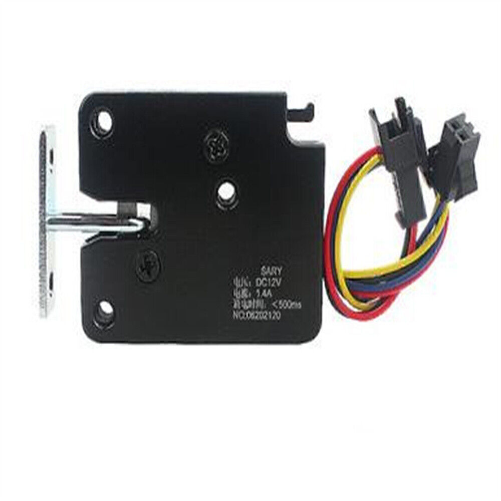 12V Electromagnetic Express Cabinet Door Lock with Feedback - 4-Wire Design