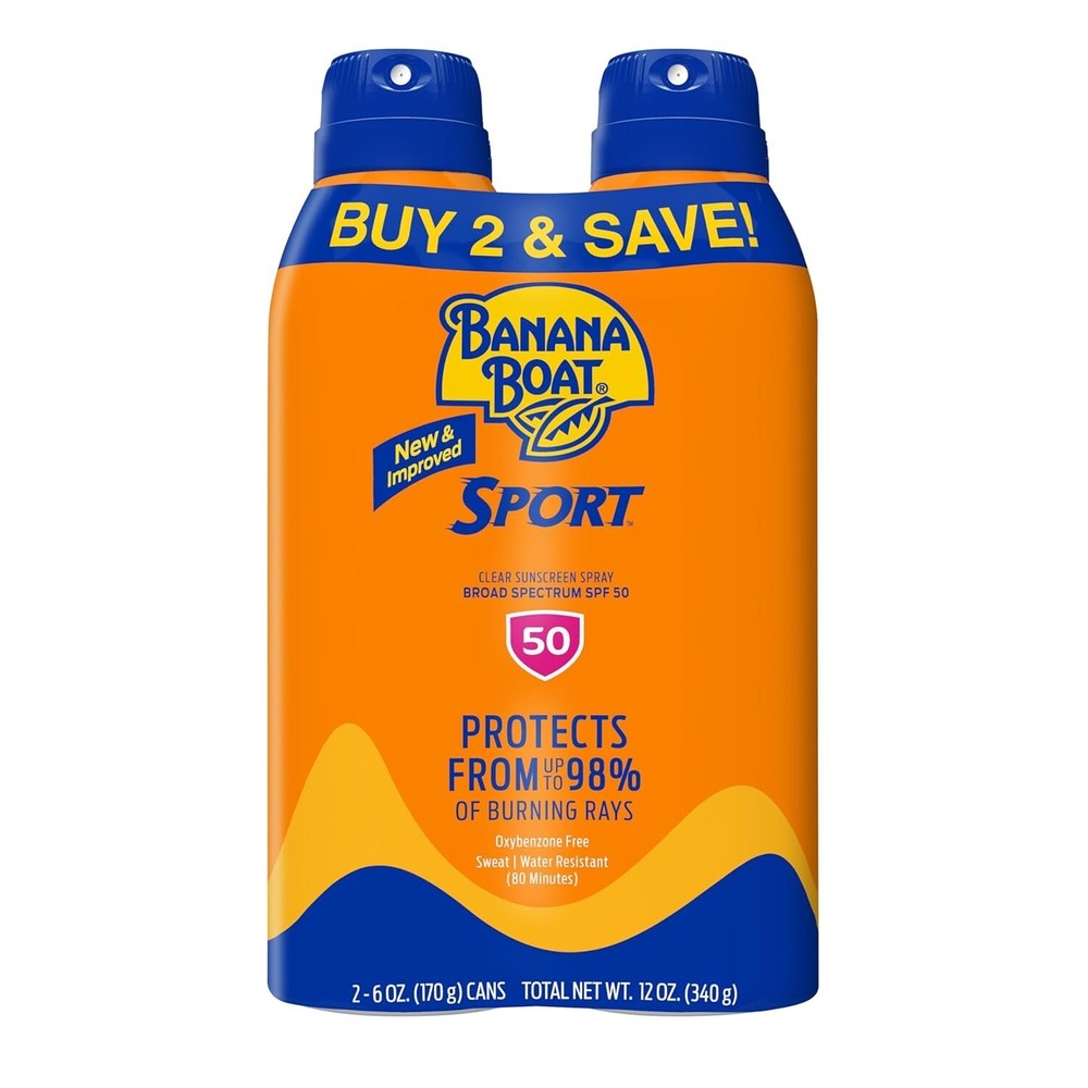 Banana Boat Sport Ultra SPF 50 Sunscreen Spray for Active Outdoor Protection