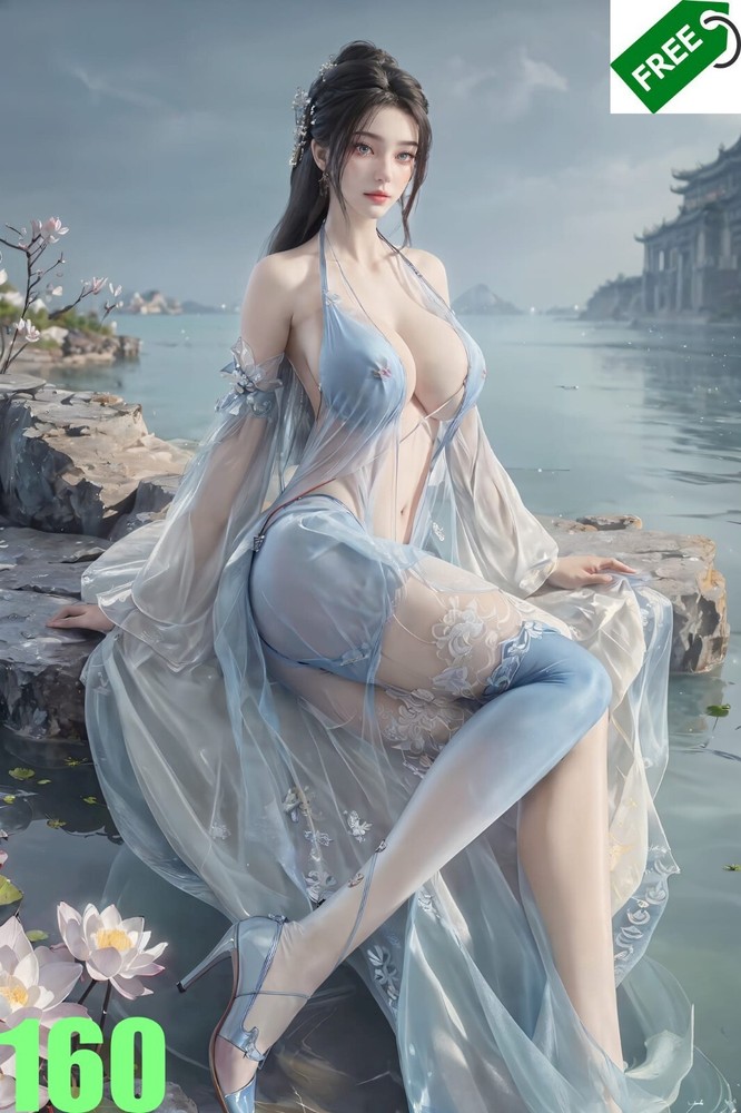 AI Art Chinese Girl Digital Background for Desktop by cbfhtu6-1-image