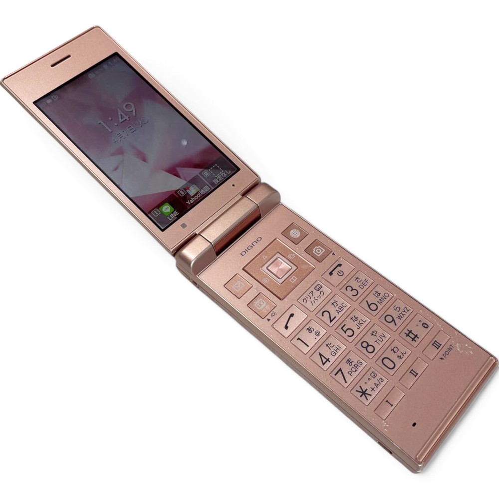 KYOCERA 701KC Pink DIGNO KEITAI 2 ANDROID FLIP PHONE SIM Free SIM Unlocked