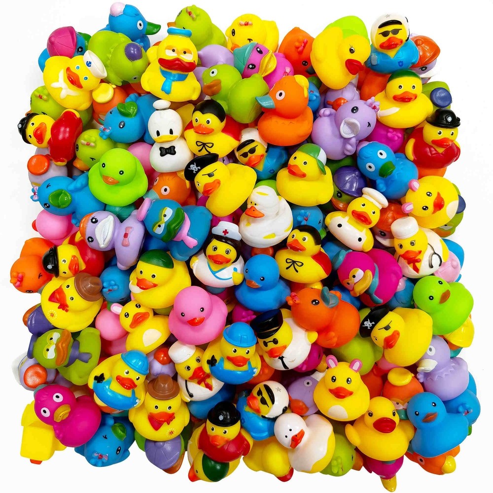 Bulk Rubber Ducks Assortment for Jeep Ducking Bath Toys Party Favors