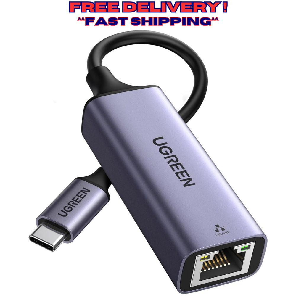 UGREEN USB C to Ethernet Adapter with Plug and Play for Fast Wired Connection