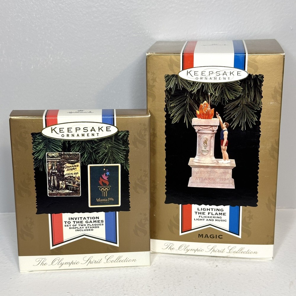 Hallmark Keepsake Olympic Spirit Collection Christmas Ornaments Atlanta 1996 NEW