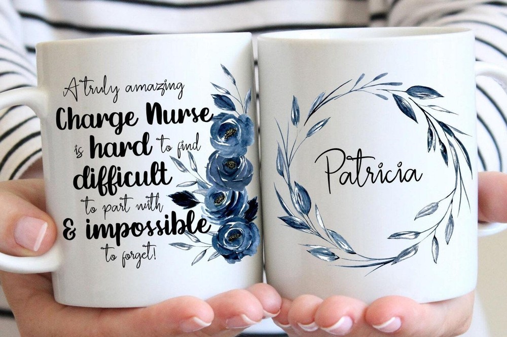 Personalized Charge Nurse Coffee Mug Nurse Gift Mug Appreciation Gift Christmas