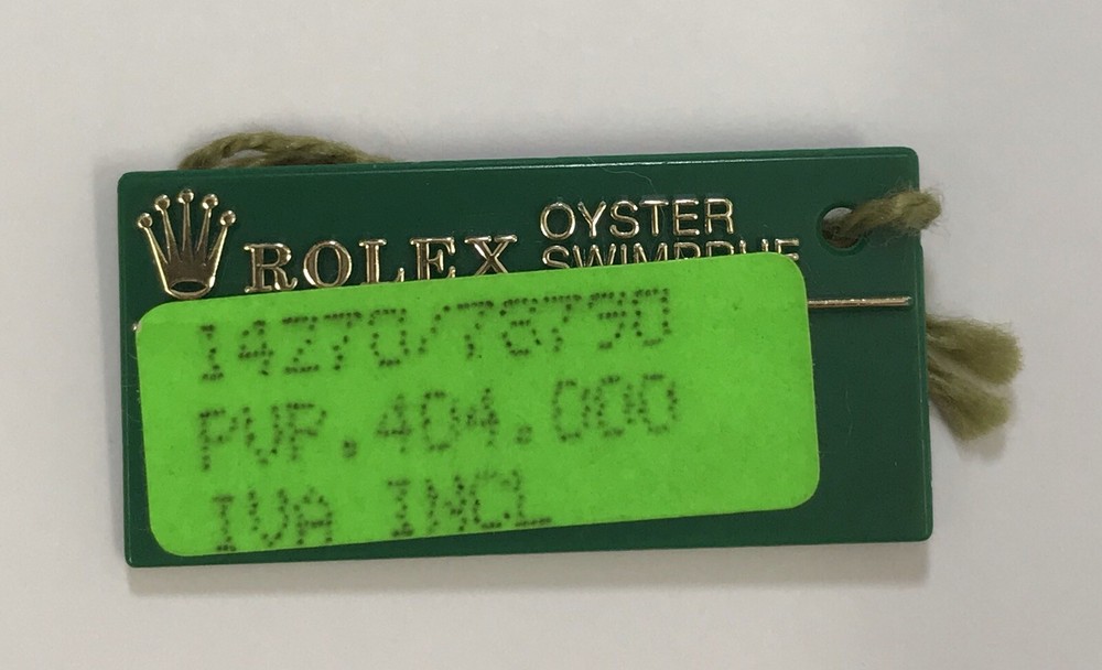 Rolex Explorer I 14270 Stainless Steel Green Tag Oyster Swimpruf 2000 P688337