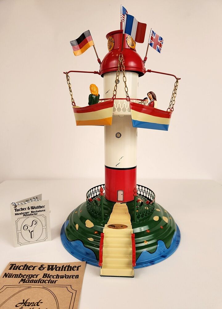 Tucher & Walther Wind Up Carousel T231 Music Box 1996 15