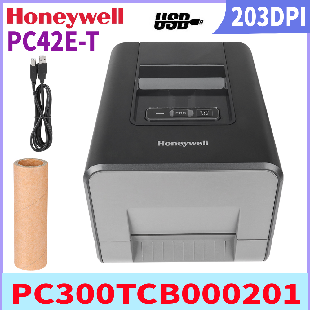 Honeywell PC42E-T Desktop Thermal Label Printer with Power Supply PC300TCB000201