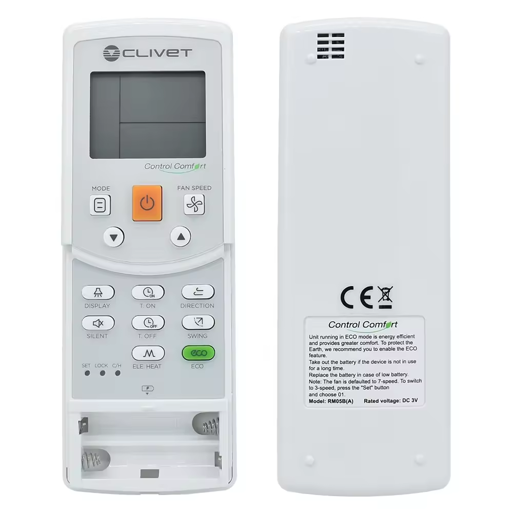 New RM05B(A) Remote Control for CLIVET Midea Air Conditioner with Backlight