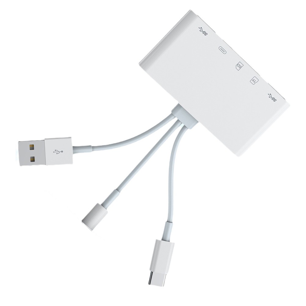 5 in 1 Memory Card Reader SD Card Reader USB OTG Adapter for iPhone/iPad