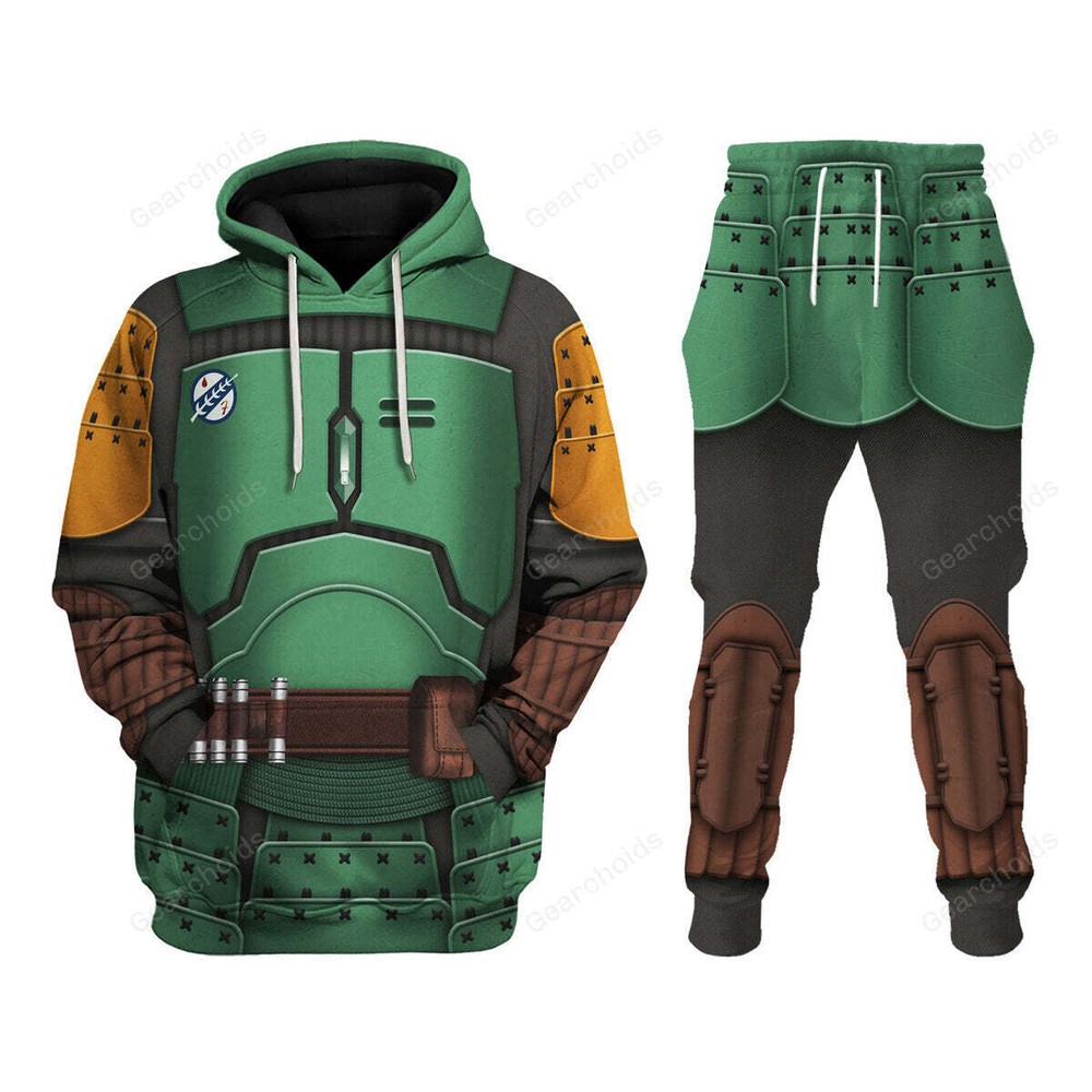 Star Wars Boba Fett Samurai Hoodie and Sweatpants Set