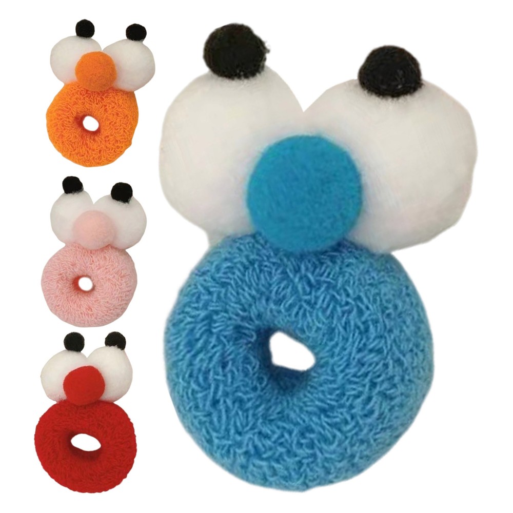 3X High Elasticity Funny Hairband Scrunchies with Big Eyes for Girls