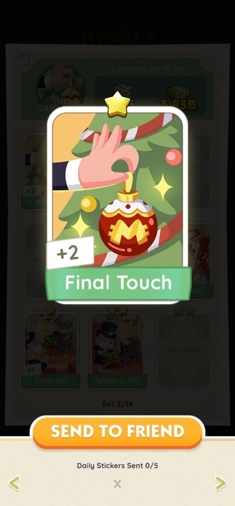 Final Touch - Monopoly GO! 1⭐ Sticker (Read Description) Instant Delivery