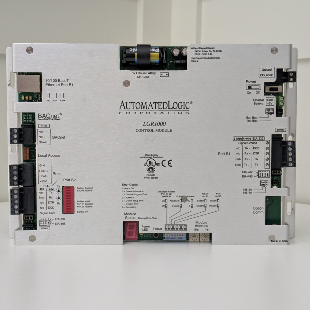 Automated Logic LGR1000 Router/Control Module High-Speed BACnet Routing 10/100-image