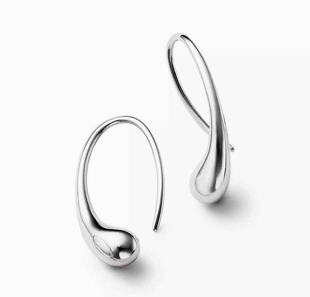 Tiffany & Co Elsa Peretti Sterling Silver Teardrop Earrings eBay Guaranteed