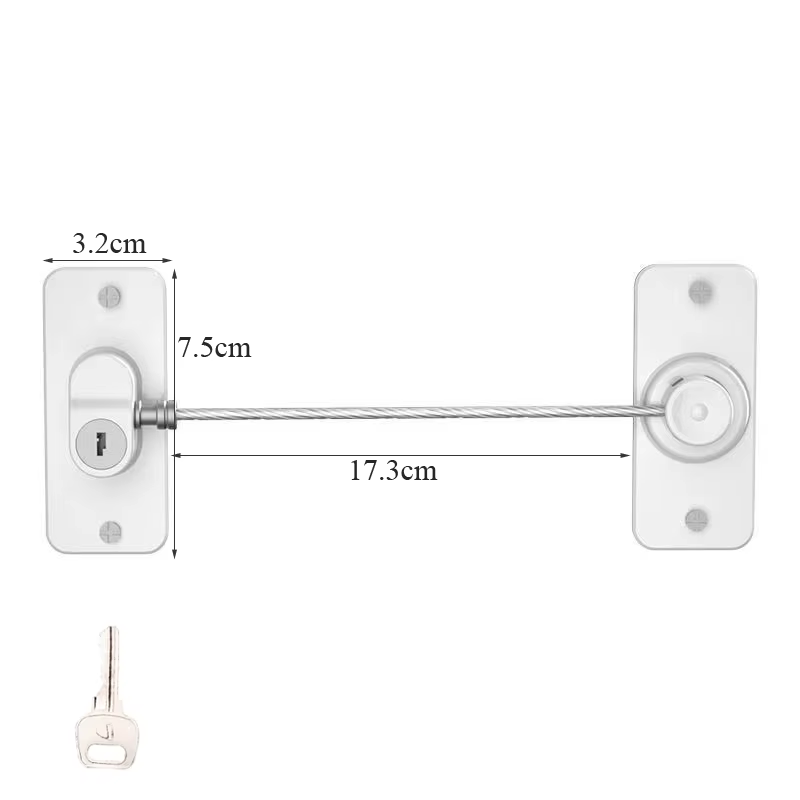 Childproof Home Security Lock – Baby Safety Door & Window Key Protection-image