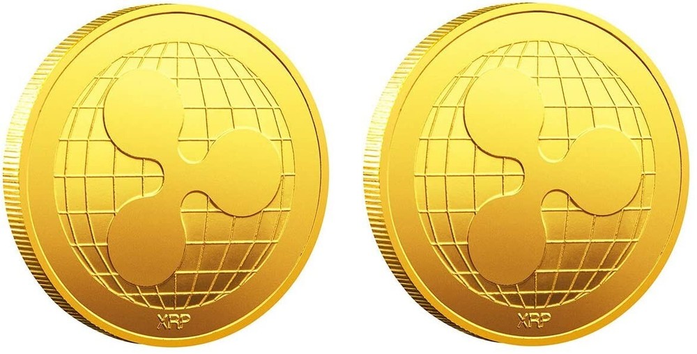 Ripple XRP Coin Crypto Coins Cryptocurrency Iota Commemorative Token - 2 Pcs-image