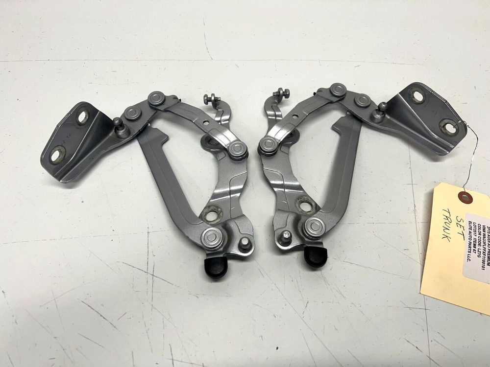 15-19 AUDI A3 CONVERTIBLE REAR RIGHT/LEFT TRUNK DECK LID HINGE SET, OEM LOT3517