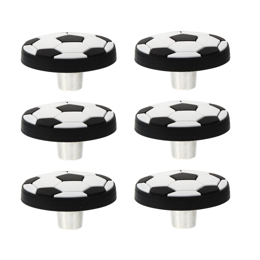 6 Pcs Soccer Drawer Pull Handle Stylish Knobs Ball Shape Bookcase Handles Baby