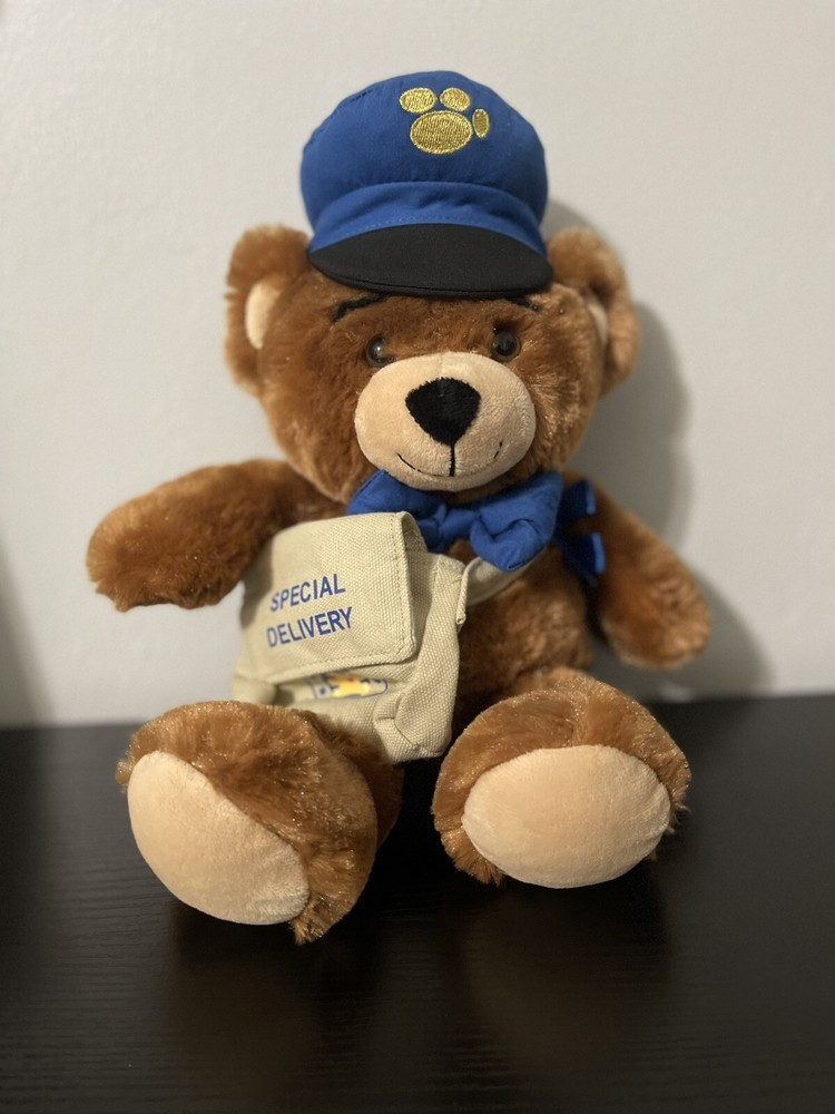 Build-A-Bear (Bearemy) Special Delivery Plush With Bag & Hat - EMPLOYEES ONLY