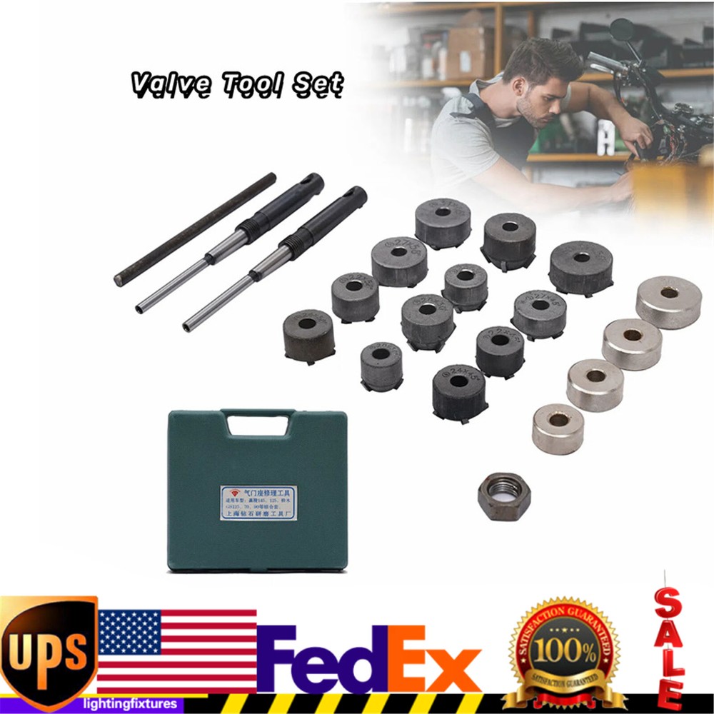 Valve Tool Set Valve Seat Reamer Grinding Wheel Set Fit Jialing 145 Jialing 125