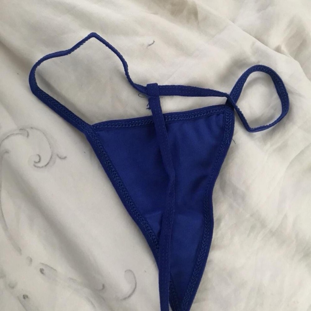 Ladies Blue Micro Thong Size XS for Ultimate Comfort