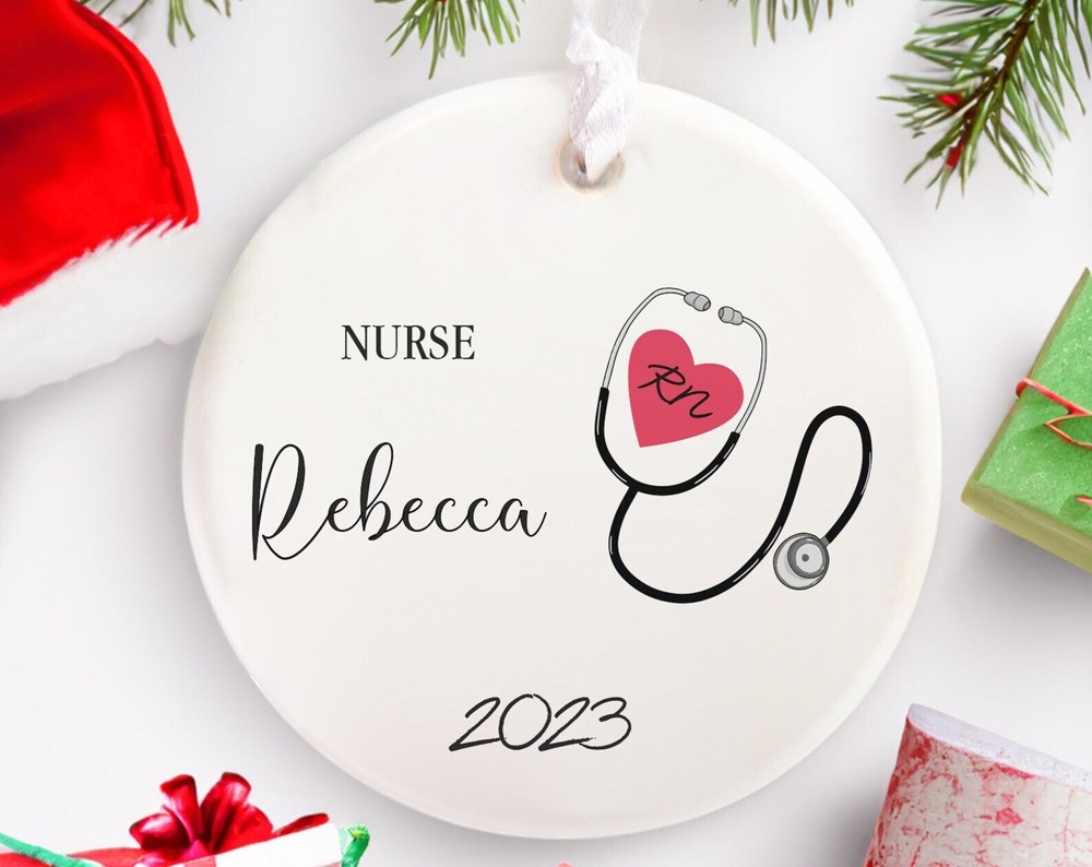 Healthcare Worker Ornament For Christmas Gift Nurse Personalized Christmas Tree